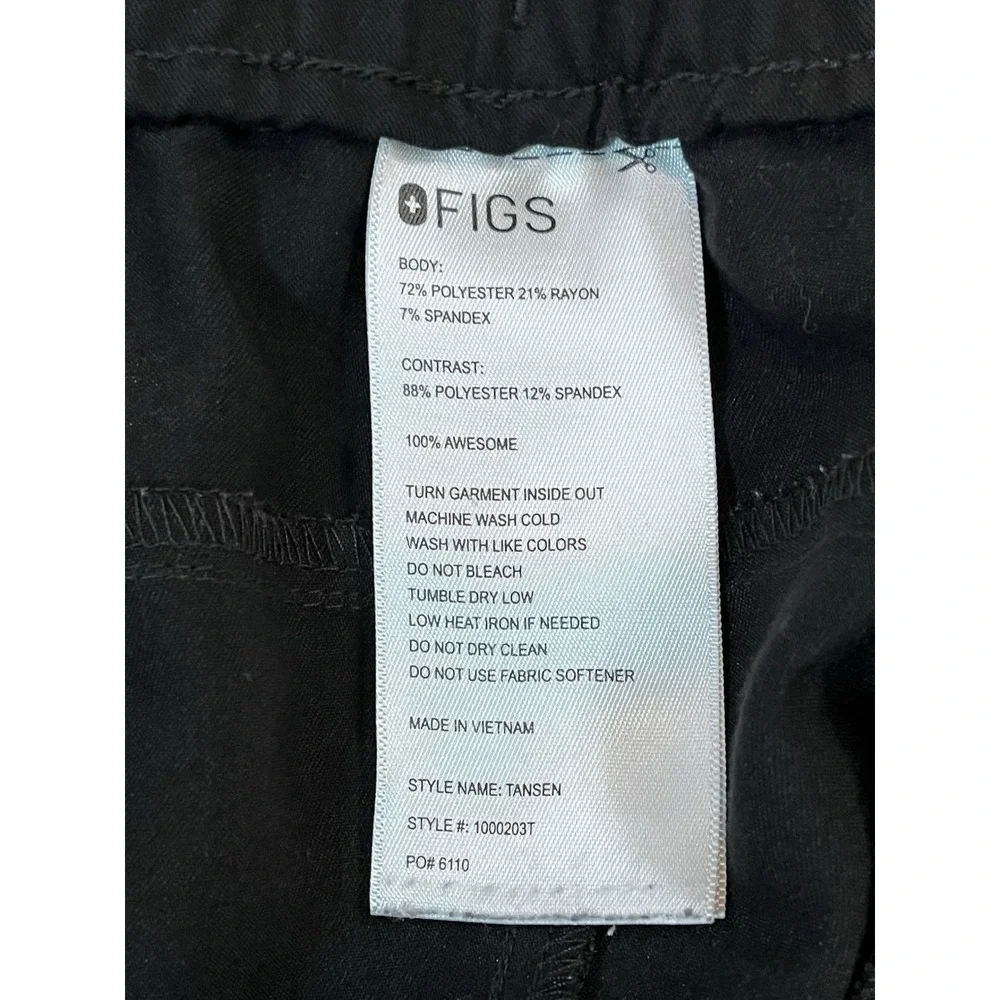 FIGS Technical Men's Tansen Jogger Scrub Pants 6XL/T Black Medical Nurse